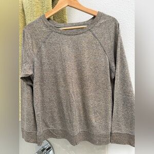 Current/Elliott gold gray Crewneck 3/4 sleeve